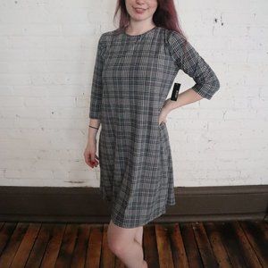Ardene Black and White plaid Dress w/ Tie Back